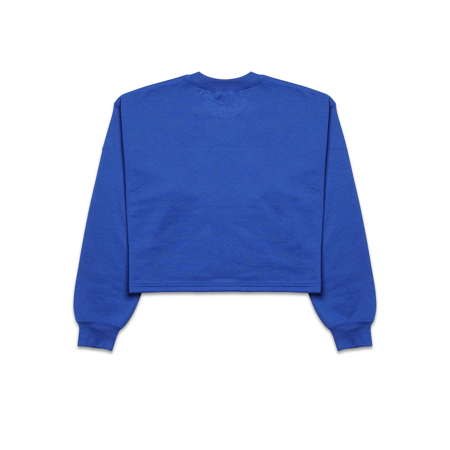 Houligans Woman Crop Top Hoodie (Blue/Blue) Outline