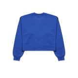 Houligans Woman Crop Top Hoodie (Blue/Blue) Outline