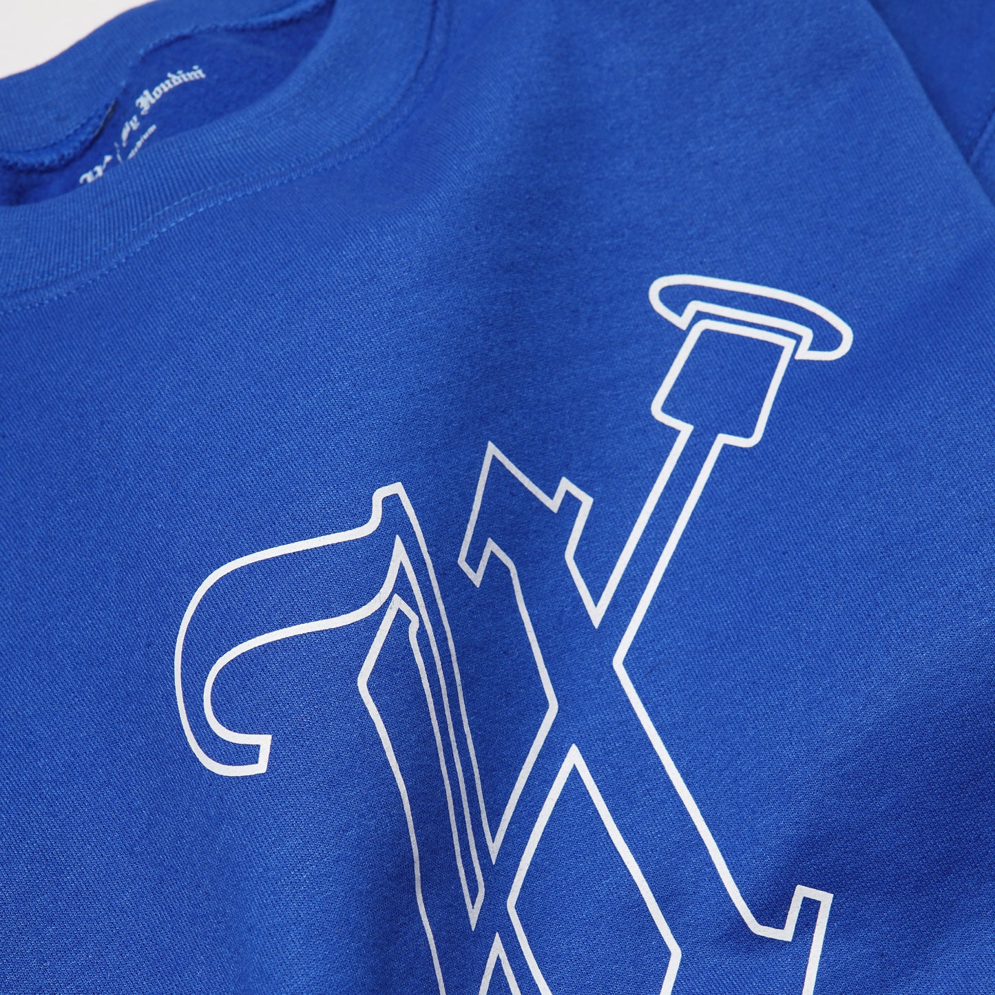 Houligans Crewneck (Blue/White) Outline