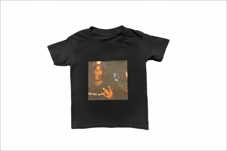 Kids black tee